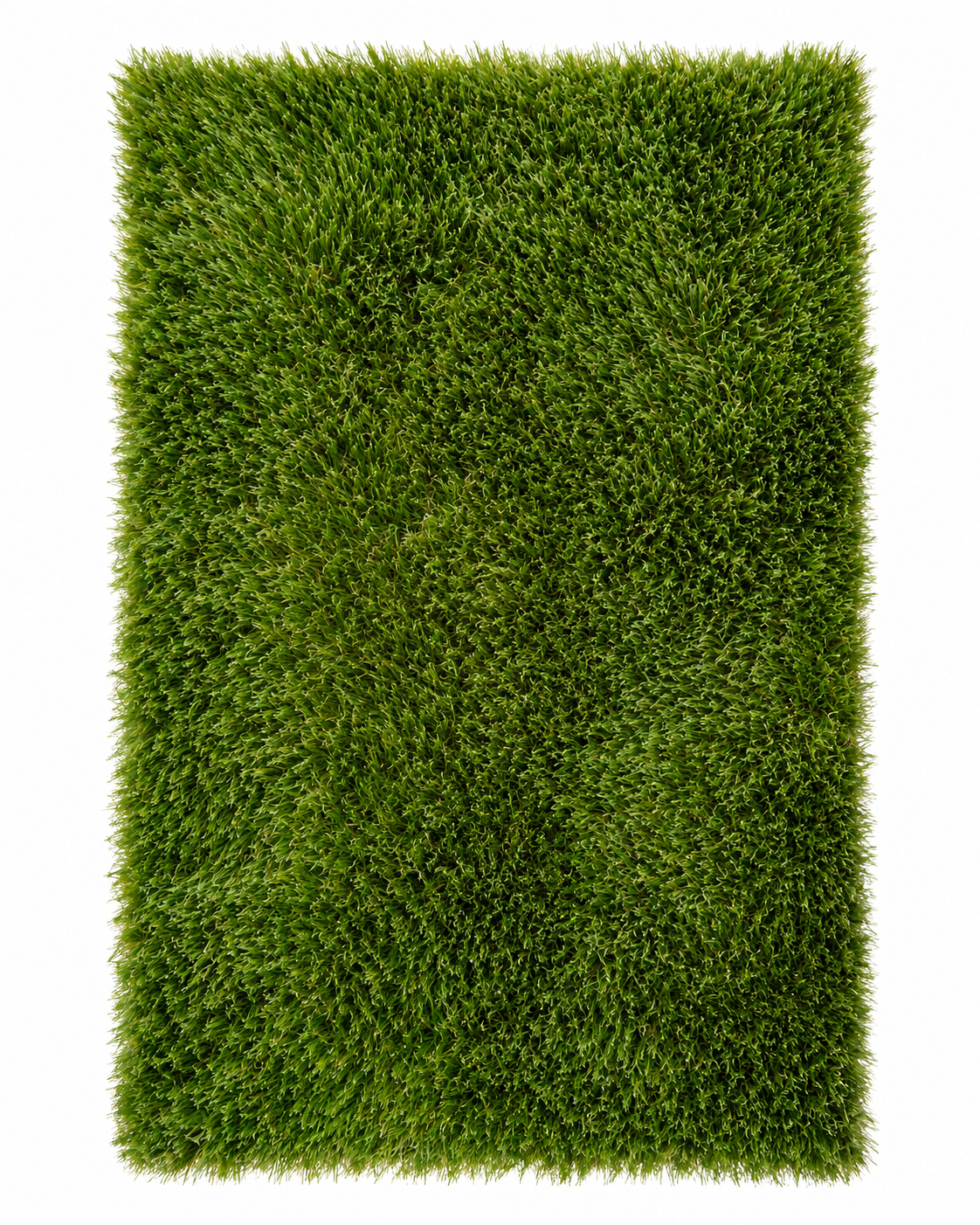 Chippimatto 50 × 80 cm 40 mm raffimaisella nukalla suoraan ylhäältä kuvattuna